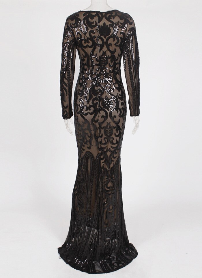 Sequined Modest Dress.249