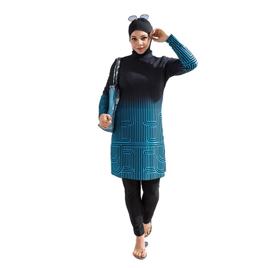 3PCS Muslim swimwear long sleeve burkini.168