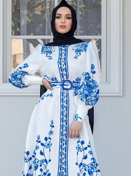White Vintage Ethnic Dress.197