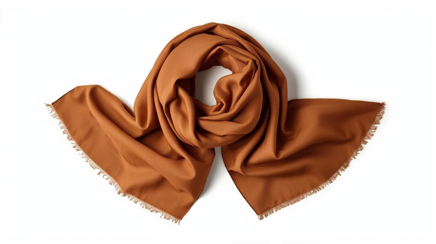 Mariam Plain Woven Cotton Hijab– Solid Color